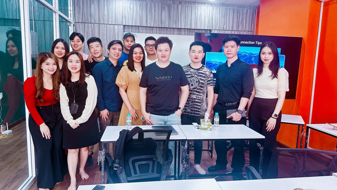 Group photo after a trading technology workshop